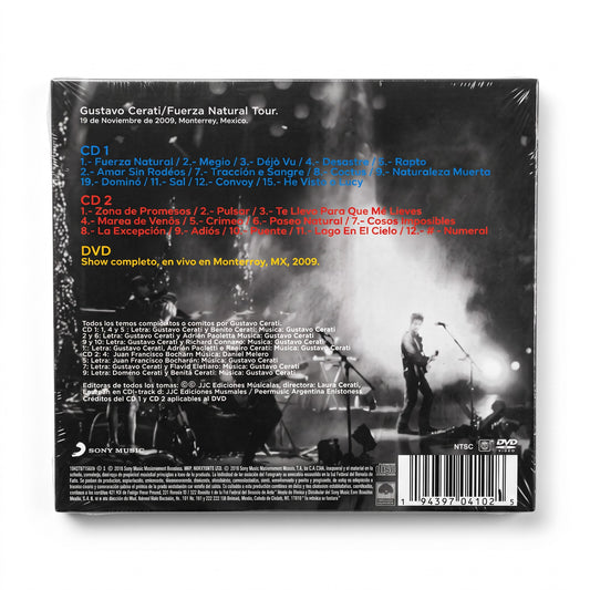 CD Gustavo Cerati - Fuerza Natural Tour, en Vivo en Monterrey, MX, 2009