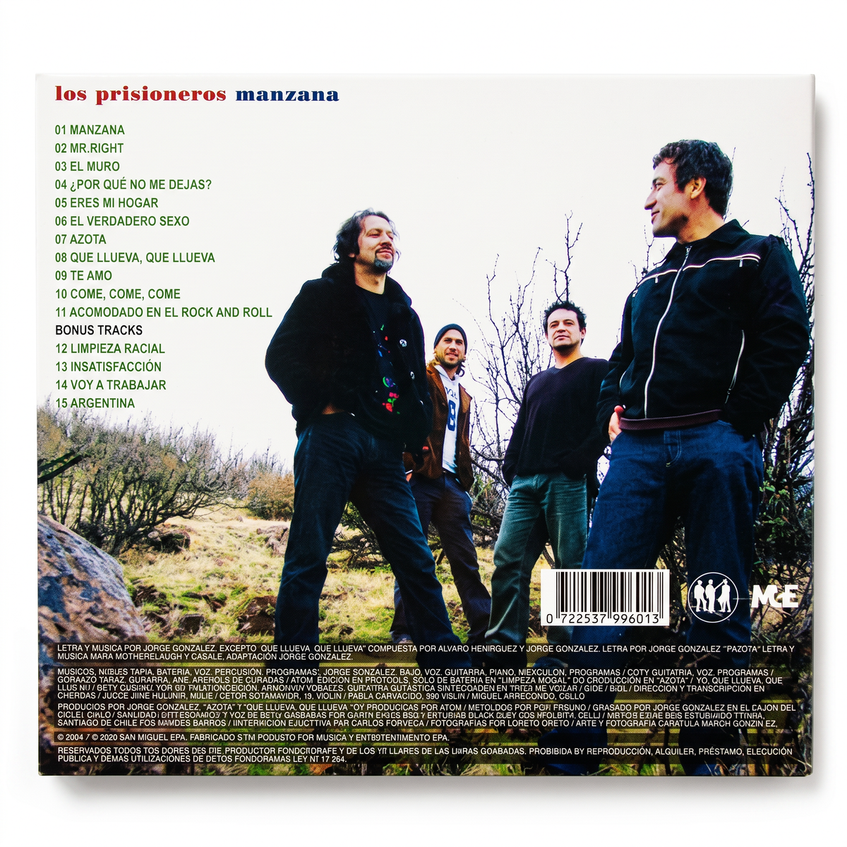 CD Los Prisioneros - Manzana