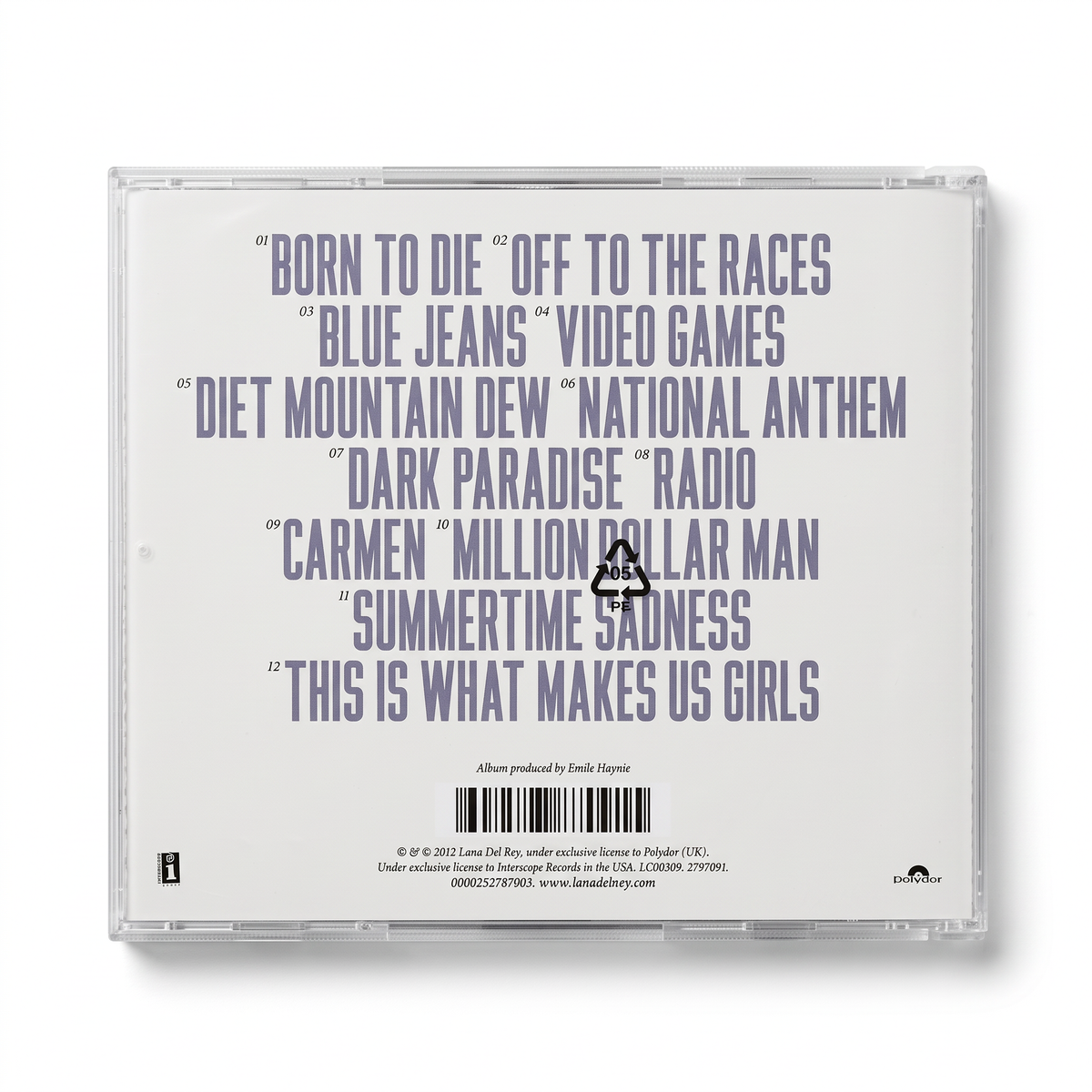 CD Lana del Rey - Born to Die