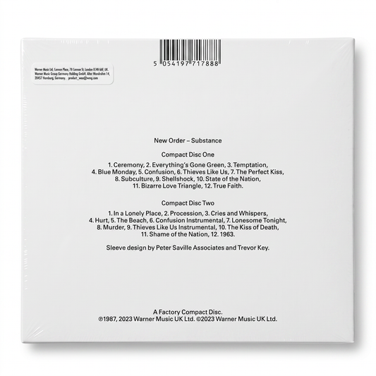 CD New Order - Substance 1987