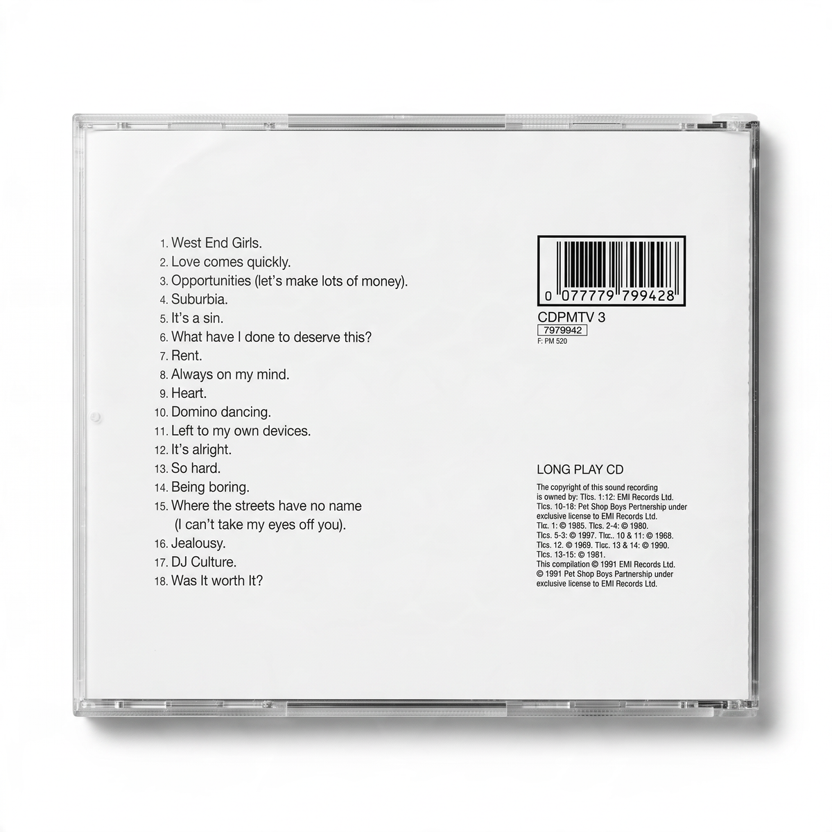 CD Pet Shop Boys - Discography: The Complete Singles Collection
