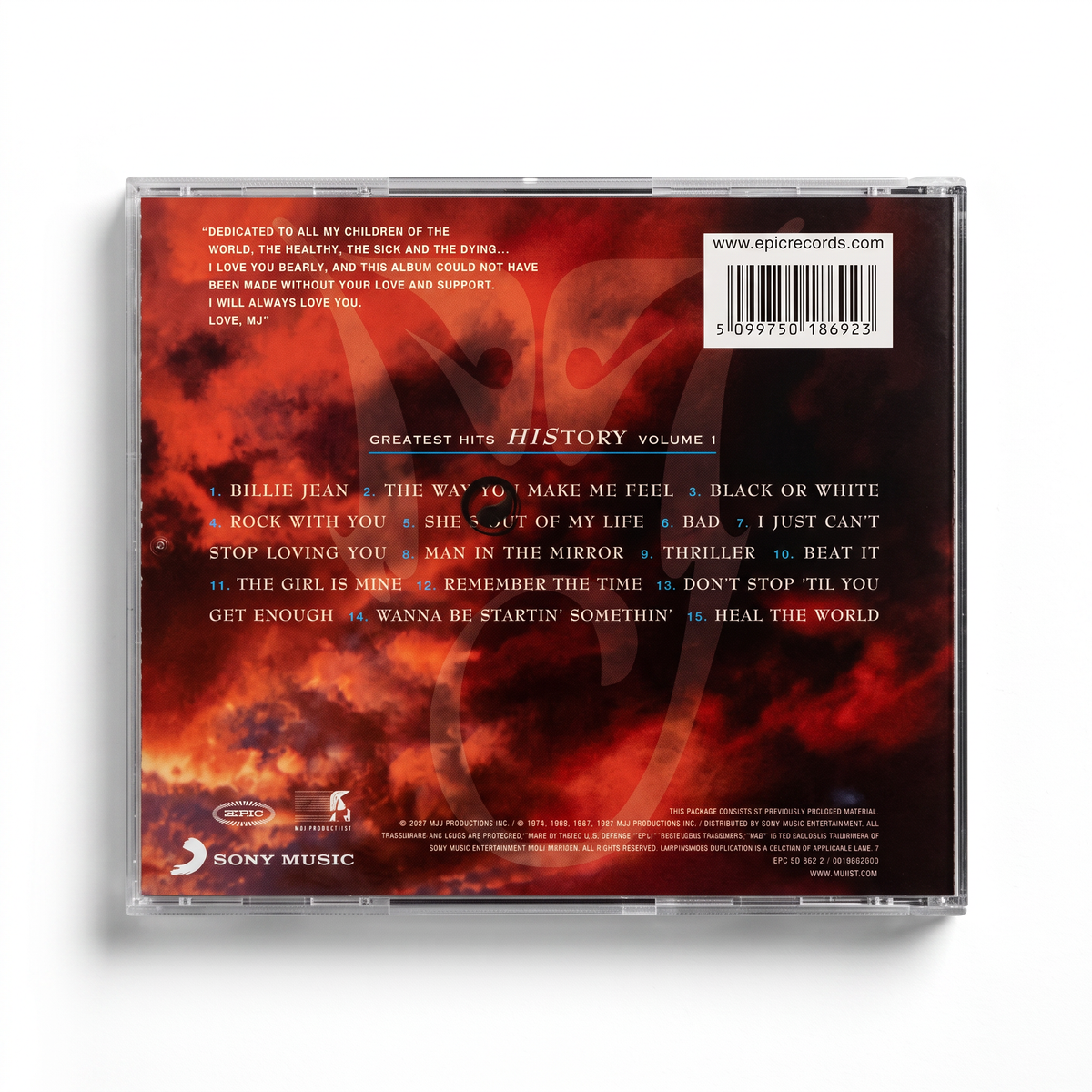 CD Michael Jackson - HIStory Vol. 1