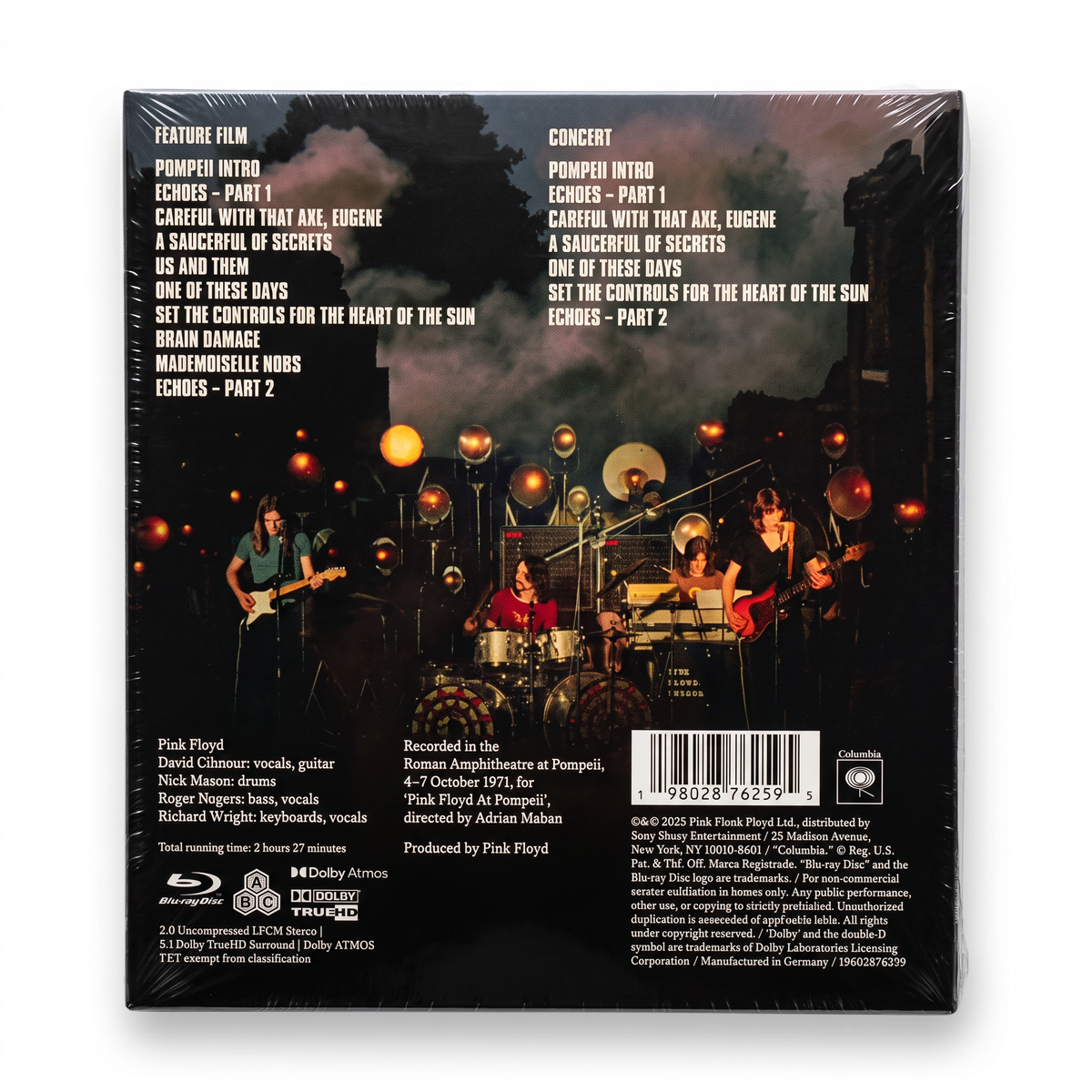 Blu-Ray Pink Floyd - Live at Pompeii