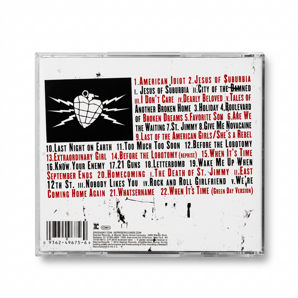 CD Green Day - American Idiot: The Original Broadway Cast Recording