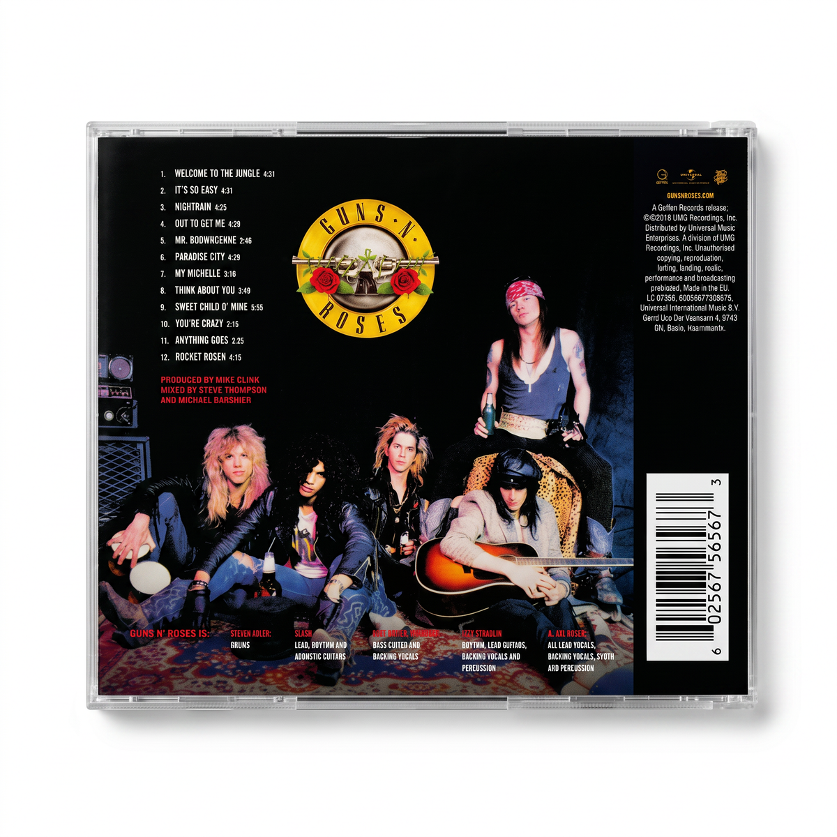 CD Guns N' Roses - Appetite for Destruction
