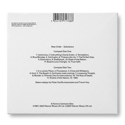 CD New Order - Substance 1987