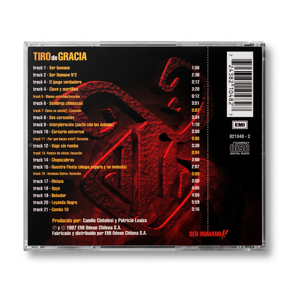 CD Tiro de Gracia - Ser Humano!!