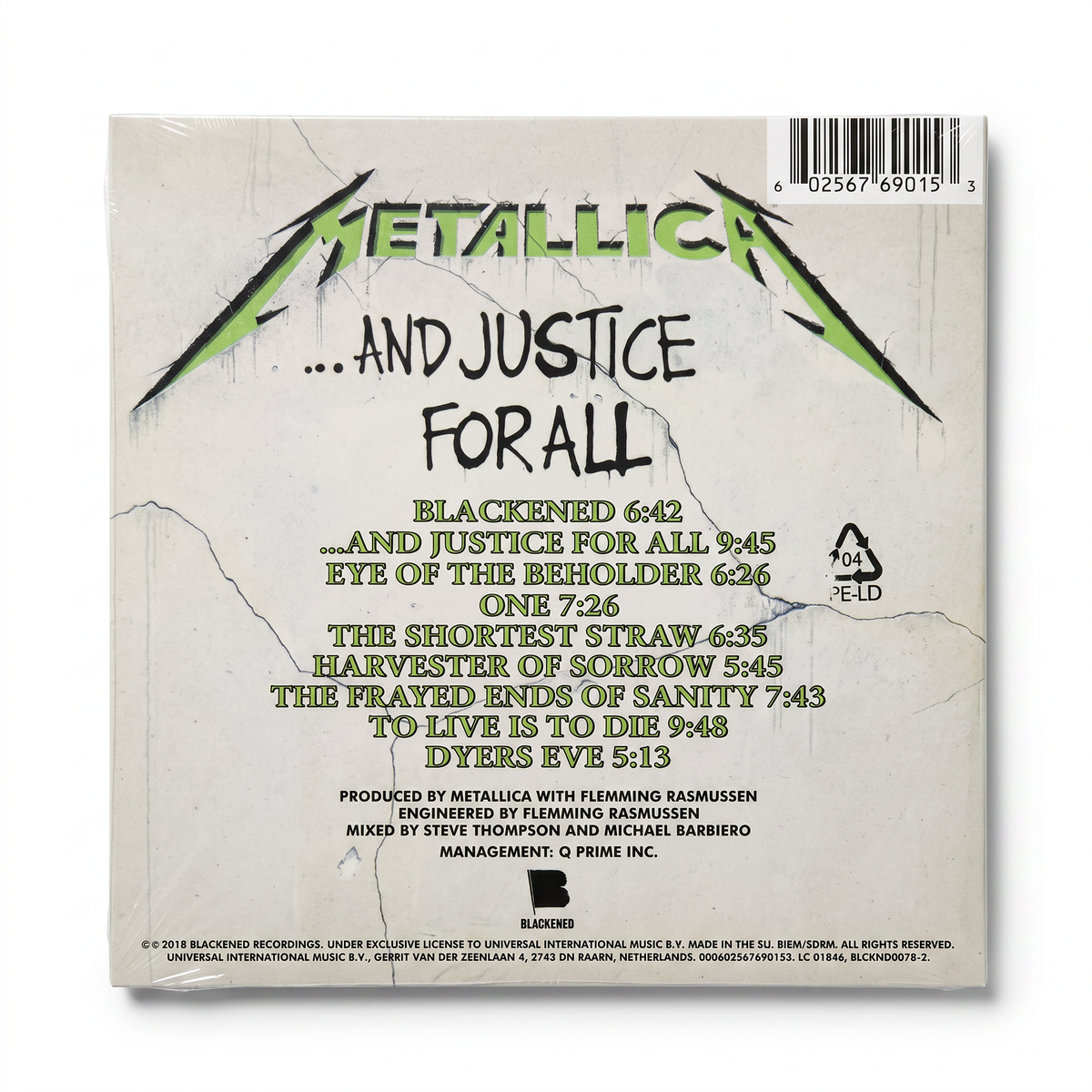 CD Metallica - …And Justice for All
