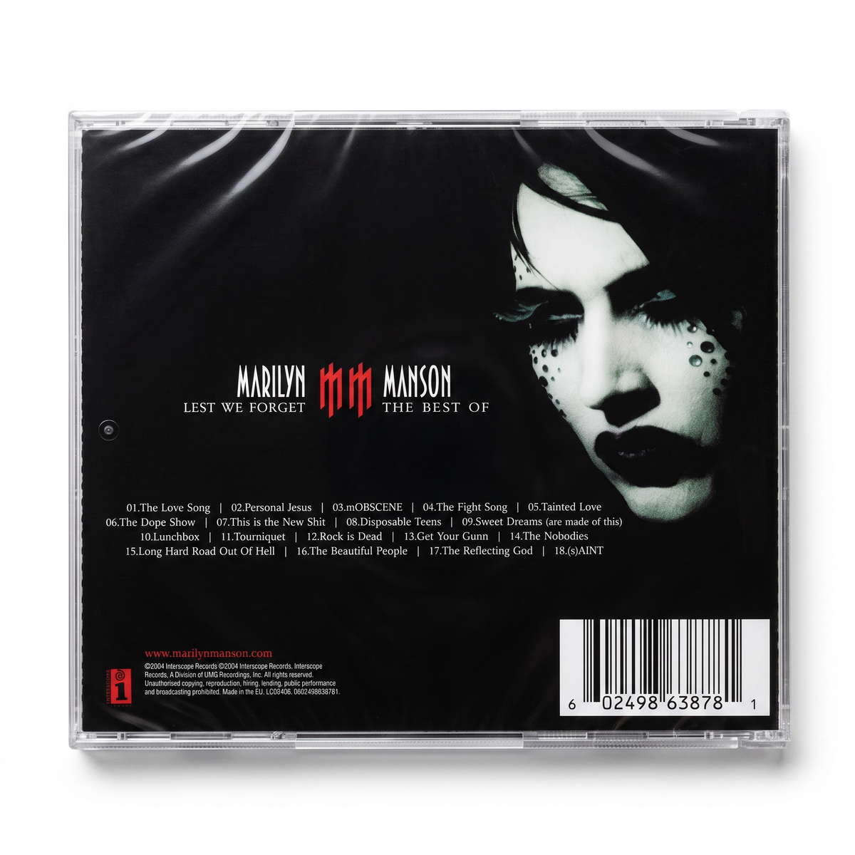 CD Marilyn Manson - Lest We Forget: The Best Of